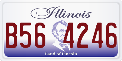 IL license plate B564246
