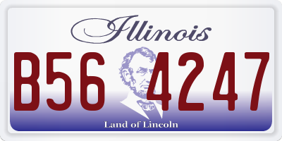 IL license plate B564247