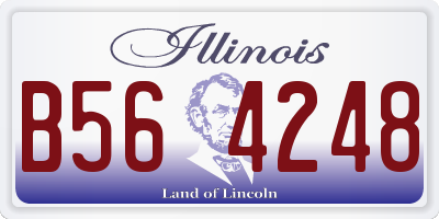 IL license plate B564248