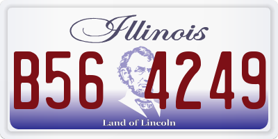 IL license plate B564249