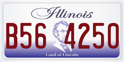 IL license plate B564250