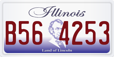 IL license plate B564253