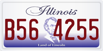 IL license plate B564255