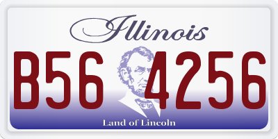 IL license plate B564256