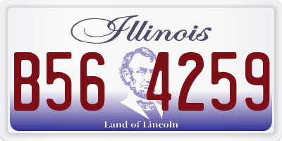IL license plate B564259