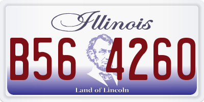 IL license plate B564260