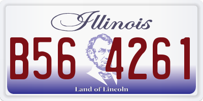 IL license plate B564261