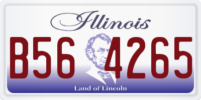 IL license plate B564265