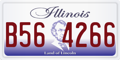 IL license plate B564266