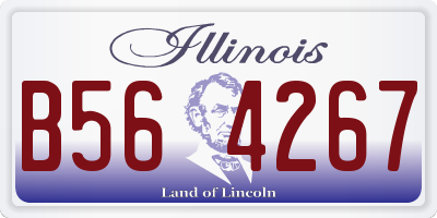 IL license plate B564267