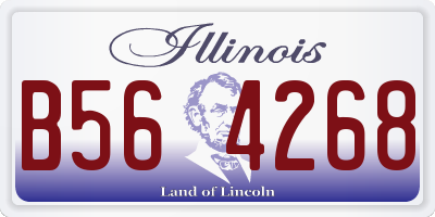 IL license plate B564268
