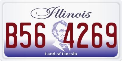 IL license plate B564269