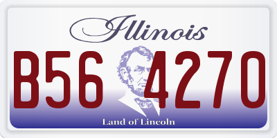 IL license plate B564270