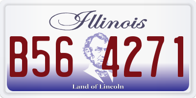 IL license plate B564271