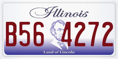 IL license plate B564272