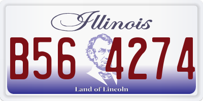 IL license plate B564274