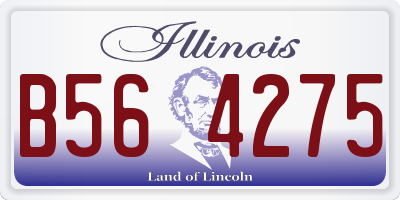 IL license plate B564275