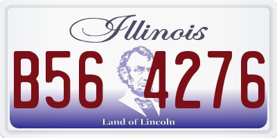 IL license plate B564276