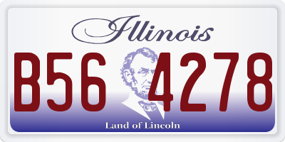 IL license plate B564278
