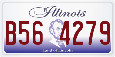 IL license plate B564279