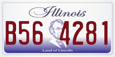 IL license plate B564281