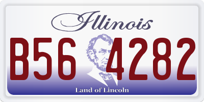 IL license plate B564282