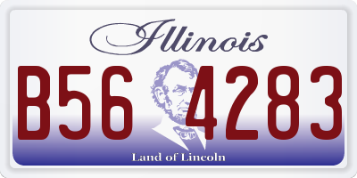 IL license plate B564283