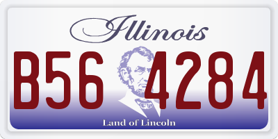 IL license plate B564284