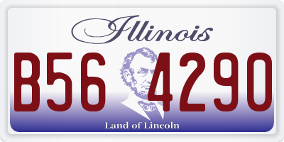 IL license plate B564290