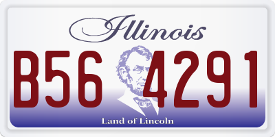 IL license plate B564291