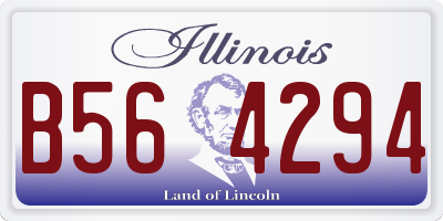IL license plate B564294