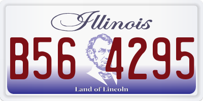 IL license plate B564295