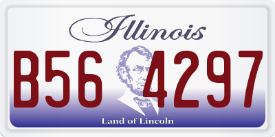 IL license plate B564297
