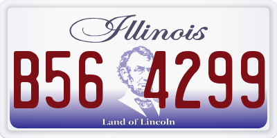 IL license plate B564299