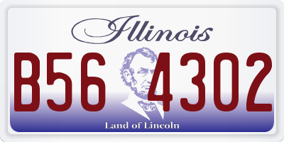 IL license plate B564302