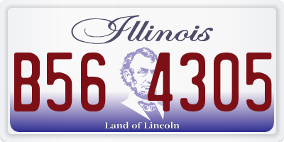 IL license plate B564305