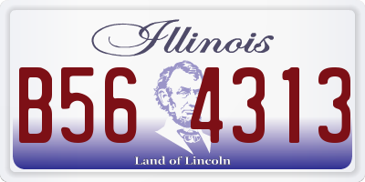 IL license plate B564313