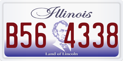 IL license plate B564338