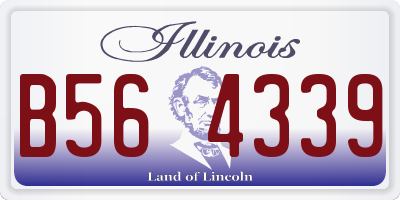 IL license plate B564339