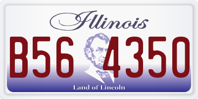 IL license plate B564350