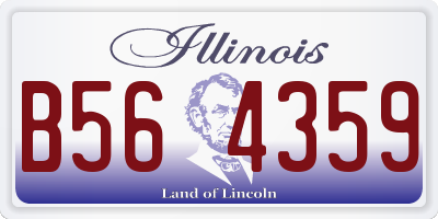 IL license plate B564359