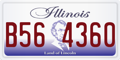 IL license plate B564360