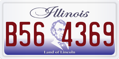 IL license plate B564369