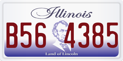 IL license plate B564385