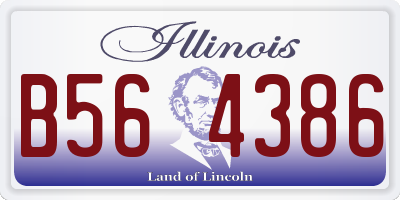 IL license plate B564386