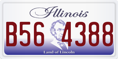 IL license plate B564388