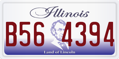 IL license plate B564394