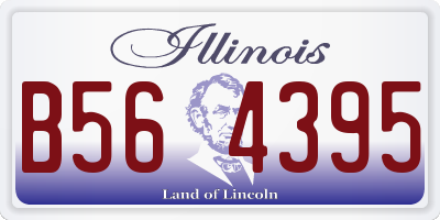 IL license plate B564395