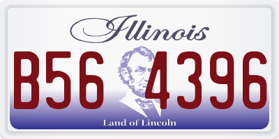 IL license plate B564396