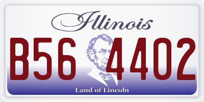 IL license plate B564402